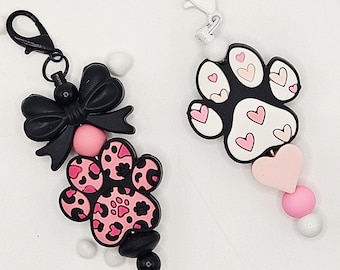 Pet Lover Bag Charms - Mini Paws for Bags or Keychains