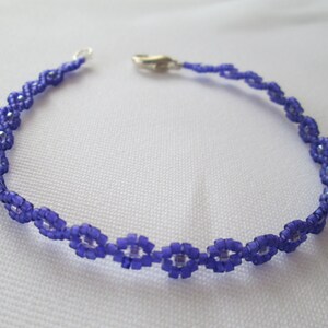 Violet Delicas Diamondweave Bracelet