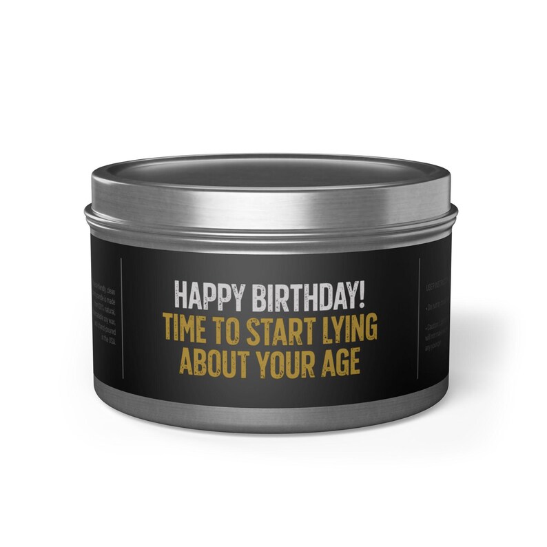 Funny Birthday Gift Candle happy Birthday Time to Start Lying About