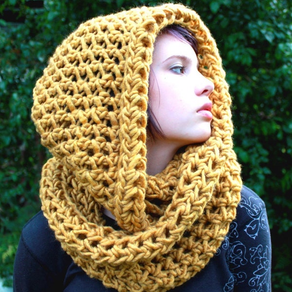 The Favorite Cowl neck Hood scarf Amber
