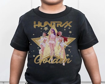 Golden Kpop Huntrix Shirt, Demon Hunters Shirt, Saja Girls Shirt, Derpy Tiger, Huntrix Merch, Anime Lover Gift, Mira Rumi Zoey Derpy Tiger