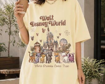 Vintage Disney Cats T-Shirt, The Aristocats Marie, Cheshire, WDW Magic Kingdom Tee, Disney Cats Fan Gift 2026, Family Disney Trip
