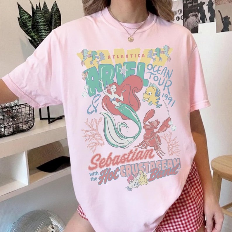 Comfort Colors The Little Mermaid Shirt, Disney Princess Shirt, Women's Little Mermaid Ariel Shirt, Ariel Mermaid Shirt, Disney Ariel Shirt Blossom