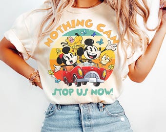 Disney Mickey & Minnie's Runaway Railway Nothing Can Stop Us Now Shirt, WDW Magic Kingdom Disneyland Family Vacation Holiday Gift