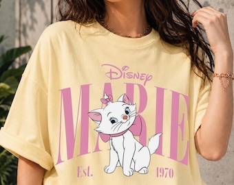 Retro Marie Aristocats Comfort Colors Shirt, Disney Aristocats 1970 Tee, Marie Cat Shirt, Disneyland Vacation 2026 Family Trip Tee Gift