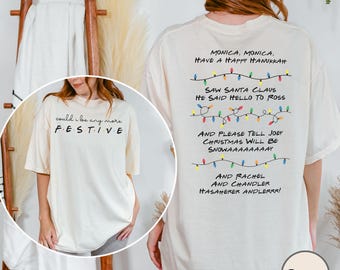 Could I Be Any More Festive Friends Inspired Christmas PNG, Monica Have A Happy Hanukkah Christmas Png, Phoebe's Song Funny Design