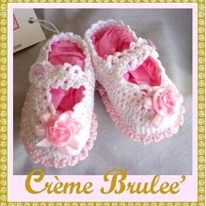 Creme Brulee Delicious and Elegant Mary Jane for Baby 0-11 Mos Size 1 or 2 image 3