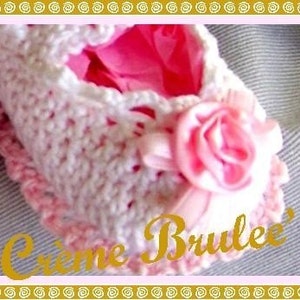 Creme Brulee Delicious and Elegant Mary Jane for Baby 0-11 Mos Size 1 or 2 image 2