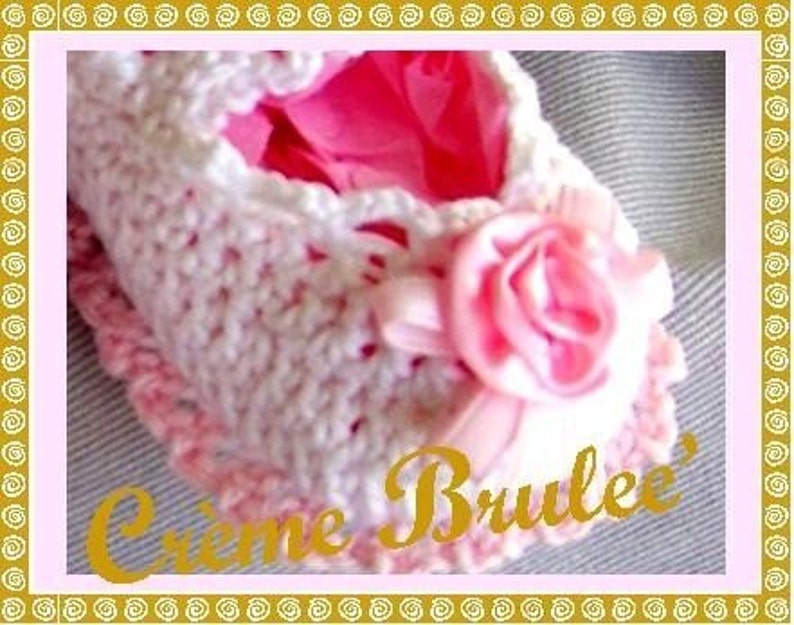 Creme Brulee Delicious and Elegant Mary Jane for Baby 0-11 Mos Size 1 or 2 image 2