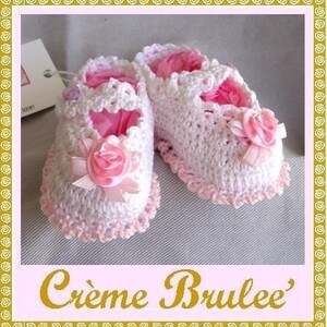 Creme Brulee -Delicious and Elegant Mary Jane for Baby 0-11 Mos (Size 1 or 2) Baby Booties