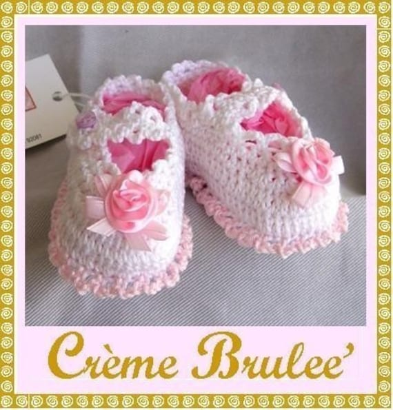 Creme Brulee -Delicious and Elegant Mary Jane for Baby 0-11 Mos (Size 1 or 2) Baby Booties