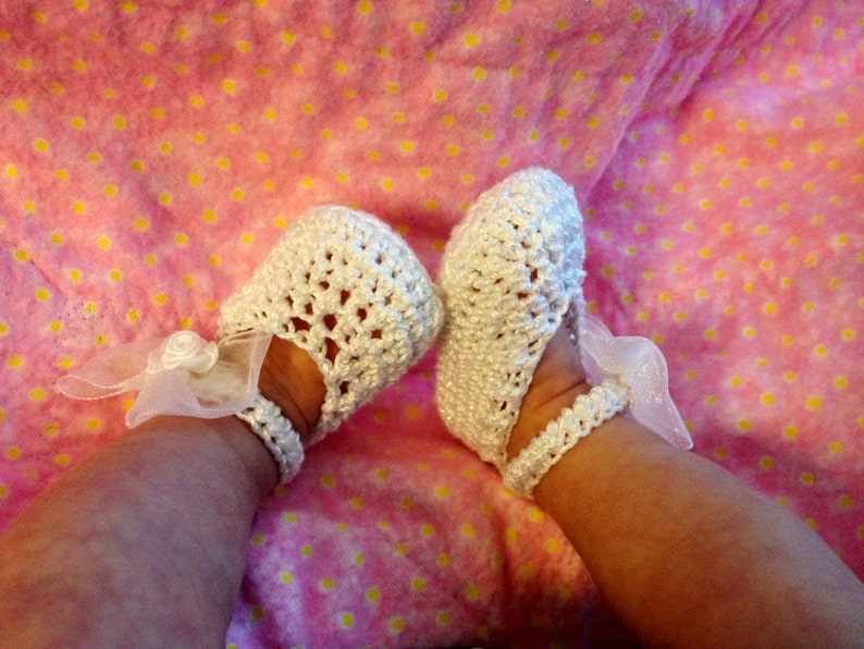 Baby Ballerina Bootie Newborn or Preemie image 3