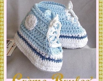 BABY BOYS -Creme Brulee -Cute as a Button - High top Tennie Booties 0-4 mos Size 1. Baby Booties