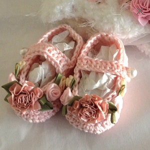 Baby Bootie Creme Brulee Luxury Delicious Mary Jane Bootie-Shabby Chic-Cottage Chic-Victorian image 2