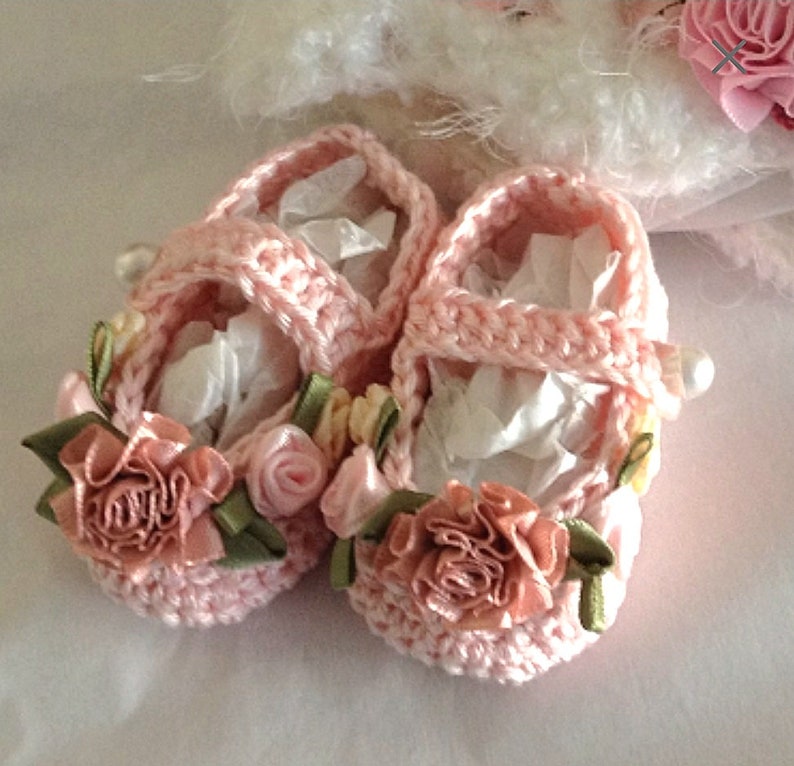 Baby Bootie Creme Brulee Luxury Delicious Mary Jane Bootie-Shabby Chic-Cottage Chic-Victorian image 2