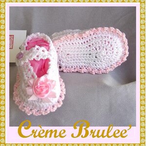 Preemie Corner-Crème Brulee' Preemie and Micro Preemie Bootie Collection Mary Jane for your delicate Early-Bird Preemie Baby Booties. image 3