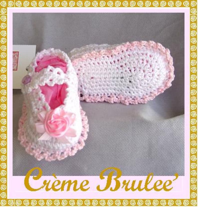 Preemie Corner-Crème Brulee' Preemie and Micro Preemie Bootie Collection Mary Jane for your delicate Early-Bird Preemie Baby Booties. image 3