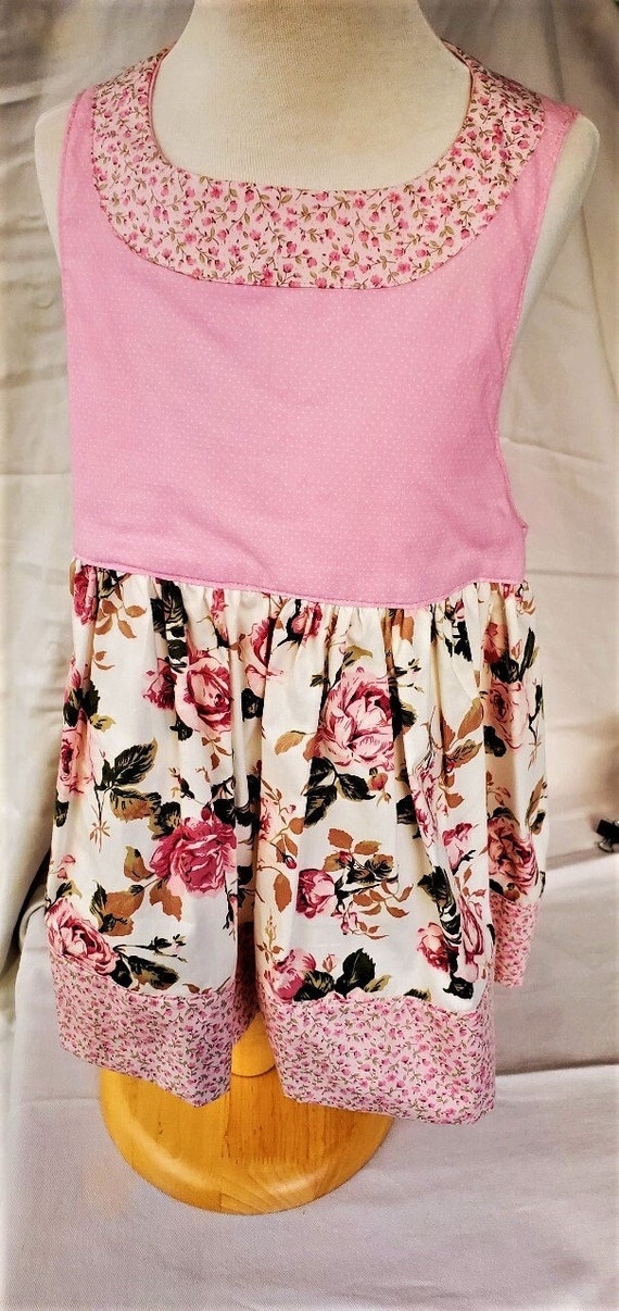 Creme Brulee Collection SHABBY CHIC-SPRING Cotton Floral Print Dress Baby Dress - Toddler Dress - Girls Dress