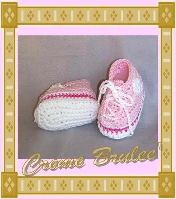 Creme Brulee for Baby -High Top Tennie Bootie - Size 1 (0-4 mos)