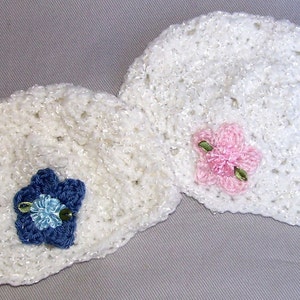 Creme Brulee Baby Girl Hat-choose size Preemie NB 0-3 Months 3-6 mo 6-9 mo 12 mo...Now Available in 6 Colors image 2