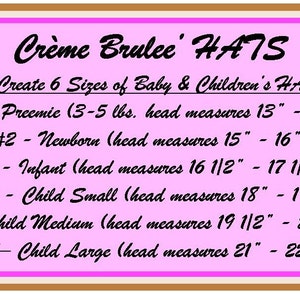 Creme Brulee Baby Girl Hat-choose size NB 0-3 Months 3-6 mo 6-9 mo 12 mo...Now Available in 6 Colors image 5