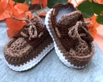 Baby Bootie- Creme Brulee Exclusive Top-siders for your stylish little man