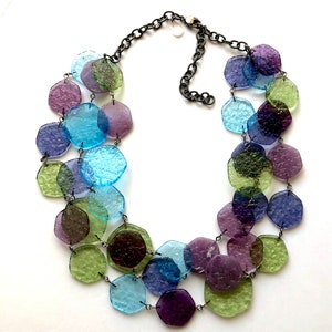 Seaside 'Stained Glass' Ice Chip Necklace image 1