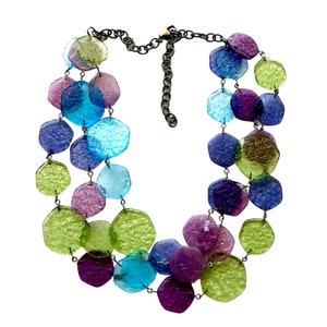 Seaside 'Stained Glass' Ice Chip Necklace image 6