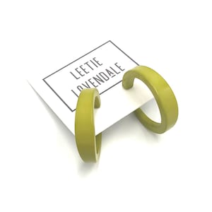 Chartreuse Lola Hoop Earrings