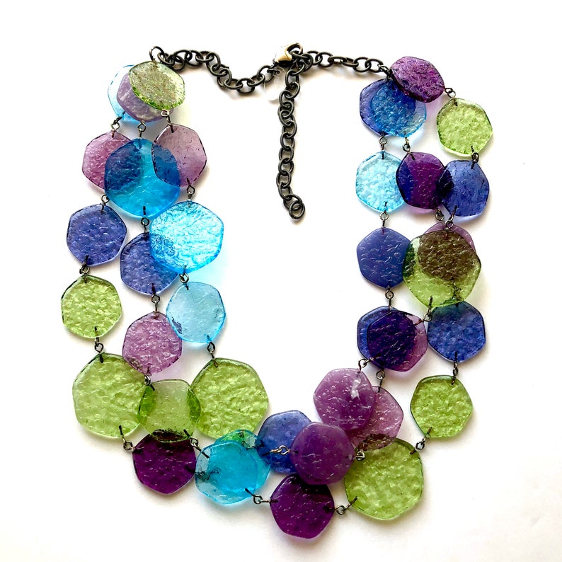 Seaside 'Stained Glass' Ice Chip Necklace image 3