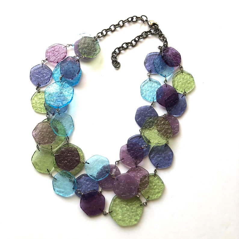 Seaside 'Stained Glass' Ice Chip Necklace image 2