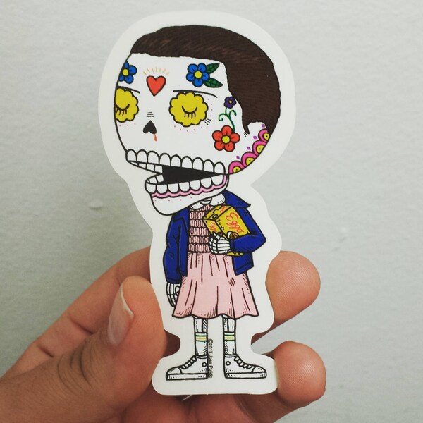 Eleven Calavera Die Cut Vinyl Sticker