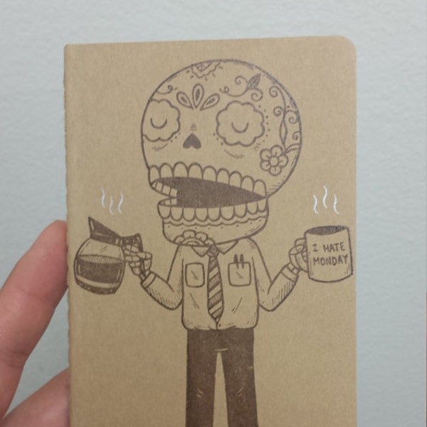 Monday Morning Calavera Moleskine Cahier Pocket Notebook Journal Ruled