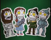 Calaveras of Oz Clear Vinyl Sticker 4-Pack