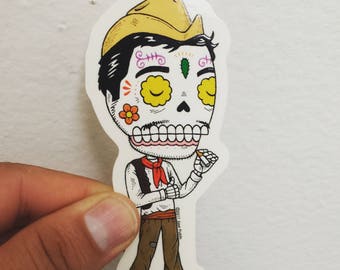 TEENAGE MUTANT NINJA TURTLES Donatello MUERTO Sticker DIA DE LOS MUERTOS PULIDO