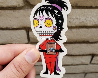 Lydia Calavera Clear Vinyl Sticker Day of the Dead