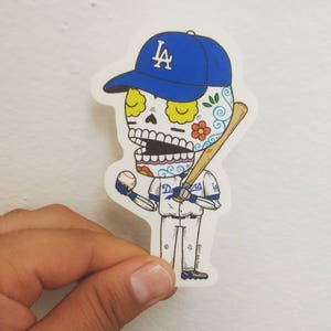 L.A. Calavera Clear Die Cut Vinyl Sticker