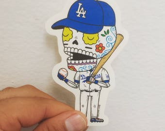 L.A. Calavera Clear Die Cut Vinyl Sticker