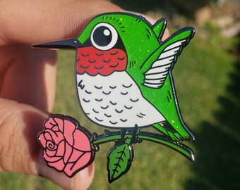 Colibrí Enamel Pin