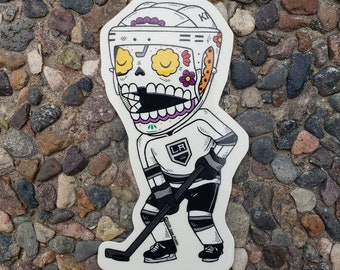 L.A. Hockey Calavera Clear Vinyl Sticker