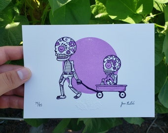 Wagon Ride Limited Edition Gocco Screenprint