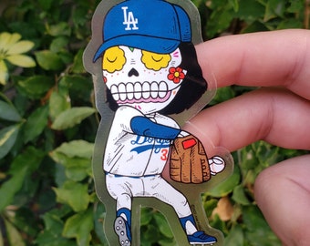 1981 Calavera Clear Vinyl Sticker Day of the Dead