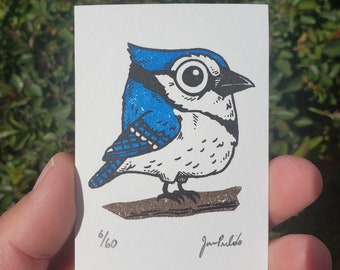 Azulejito Limited Edition ACEO Gocco Screenprint