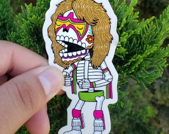 Ultimate Calavera Clear Vinyl Sticker Day of the Dead