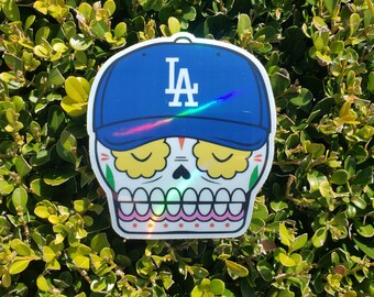 LA Calavera Holographic Die-cut Sticker