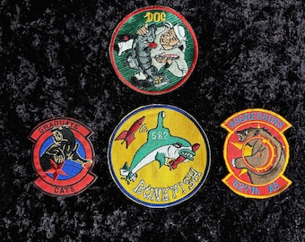 Set of Four Vintage US Military Patches