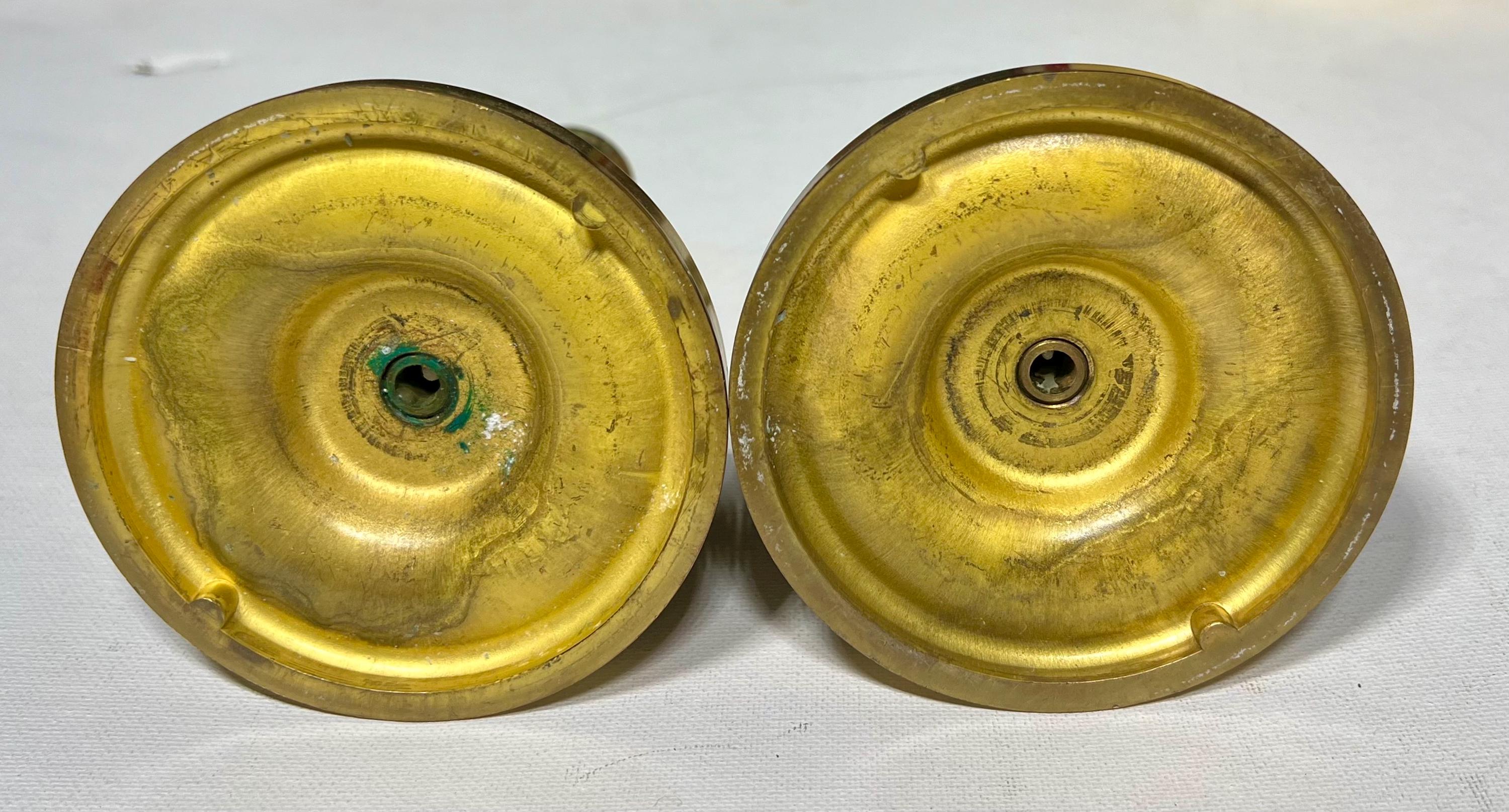 Vintage Brass Pillar Candlestick Holders - Set of 2 - Etsy