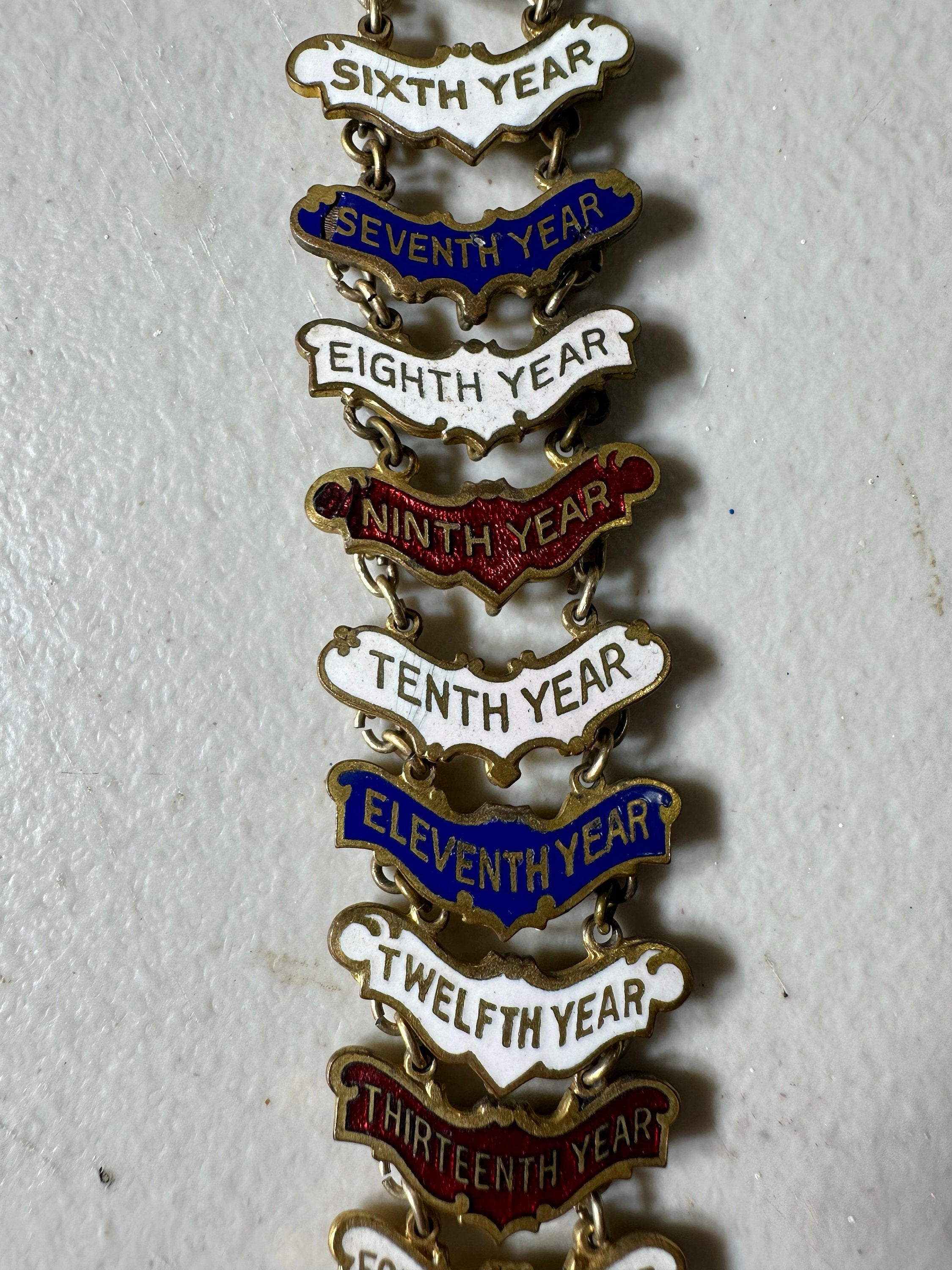 Robbins Co Methodist Sunday School Award Badges Jewelry Pin: 10 Years ...