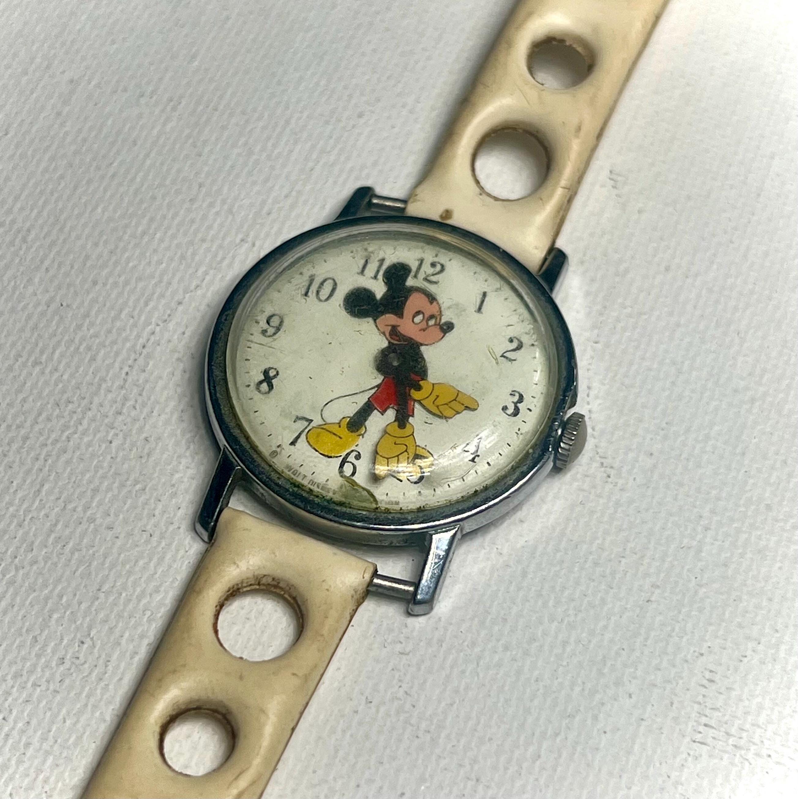 DISNEY • Vintage Mickey Mouse Watch Timex New Battery Ready To Wear Timex Mickey Mouse Watched, Marked Electric, New Battery  main image 2