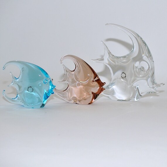Mid Century Modern Murano Glass Vincenzo Nason Tropical Fish - Murano Glass Fish Sculpture Mid Century Modern Murano Glass Vincenzo Nason Tropical Fish - Murano Glass Fish Sculpture